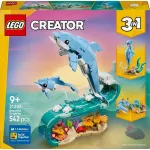 LEGO CREATOR Jūros gyvūnai: gražus delfinas 3 viename 31385