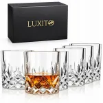 Kri&scaron;tolo viskio ir kokteilių stiklinės LUXITO Javell, 300 ml, 6 vnt., dovana