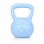 Mink&scaron;tas kettlebell 6 kg &ndash; mėlynas treniruočių svarmuo