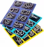 Metalinės vielinės galvosūkės &bdquo;NAILS&ldquo;, 8 vnt. rinkinys