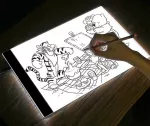 &bdquo;Aptel&ldquo; LED ap&scaron;viečiama braižymo lenta, A4 formato, USB