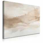&bdquo;Muralo&ldquo; abstraktus boho stiliaus smėlio spalvų paveikslas ant drobės, 120 &times; 80 cm