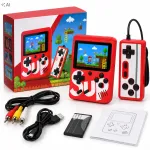 Ne&scaron;iojama retro mini žaidimų konsolė, 400 žaidimų, LCD ekranas, valdiklis, prijungimas prie televizoriaus, 2 žaidėjams