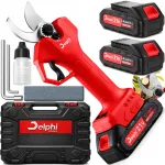 &bdquo;Delphi Tools&ldquo; akumuliatorinis sodo sekatorius &scaron;akoms, 2 akumuliatoriai, 30 mm, SK-5
