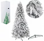 Dirbtinė apsnigta eglė PE+PVC &bdquo;Świerk Global&ldquo;, 2,10 m