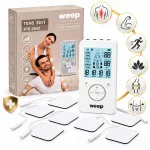 WEEP KTR-2652 medicininis TENS/EMS raumenų ir nervų elektrostimuliatorius, masažuoklis, 4 kanalų, 8 elektrodai