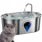 Automatinis vandens fontanėlis &scaron;unims ir katėms &bdquo;Els Pet&ldquo;, nerūdijančiojo plieno, su čiaupu, 3,5 l