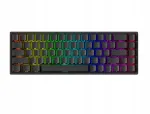 MonsGeek Fun68 Pro HE &ndash; juoda klaviatūra su &scaron;oniniu ženklinimu, &bdquo;Rapid Trigger&ldquo;, &bdquo;Hall Effect&ldquo; ir RGB ap&scaron;vietimu