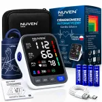 NUVEN žastinis kraujospūdžio matuoklis &bdquo;Cardio Silver+&ldquo; su garsiniais prane&scaron;imais lenkų kalba, dideliu LCD ekranu, TUV