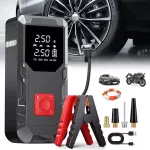 Automobilio paleidimo įrenginys 12 V, &bdquo;booster&ldquo; su oro pompa