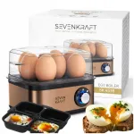 &bdquo;Sevenkraft&ldquo; elektrinis kiau&scaron;inių virimo aparatas, 8 kiau&scaron;iniams, mink&scaron;tai ir kietai virti