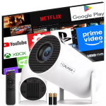 Mini ne&scaron;iojamas projektorius &ndash; Android, LED, WiFi, Full HD, Smart TV