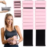 DrFit reguluojami silikoniniai svoriai moterims 2 x 0,45 kg, rožiniai
