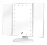 Kosmetinis veidrodis Humanas HS-ML04 su LED ap&scaron;vietimu &ndash; baltas