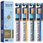 ROYAL DENTA Gold vidutinio kietumo dantų &scaron;epetėlis, 4 vnt.