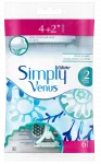 GILLETTE Simply Venus 2 &ndash; 6 vienkartiniai skustuvai