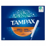 TAMPAX beplastikiai Super Plus tamponai, 18 vnt.