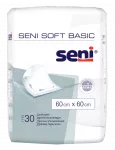 SENI Soft Basic 60x60 cm higiēniskie absorbējo&scaron;ie palagi, 30 gab.
