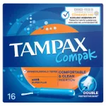 TAMPAX Compak Super Plus, 16 tamponų kompakti&scaron;koje pakuotėje