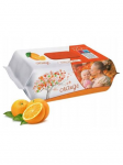 Drėgnos servetėlės Sleepy Orange, 120 vnt.
