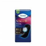 Tena Silhouette Mini juodi &scaron;lapimo nelaikymo paketai (2 la&scaron;.), 18vnt.