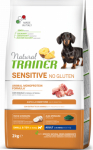 NT DOG SENSITIVE NO GLUTEN SMALL&T PORK 2 KG- visavertis be glitimo sausas pa&scaron;aros su kiauliena suaugusiems mažų veislių &scaron;unims su jautria vir&scaron;kinimo sistema.