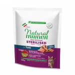 NATURAL TRAINER CAT ADULT STERILIZED WITH TROUT 300gr - Suaugusiems sterilizuotiems katėms, su upėtakiais. Pilnavertis maistas sterilizuotiems katėms nuo vienerių metų amžiaus.