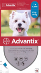 Advantix 5000 mg/100 mg tirpalas (pipetės) la&scaron;inant ant odos &scaron;unims 4-10 kg 1gb