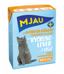 Bozita Mjau Chicken Liver 380g - Solidūs gabaliukai želėje su vi&scaron;tienos kepenimis