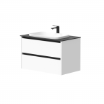 Kame City vonios spintelė 80 cm Balta Matinė BUC/8-3DR/D02P2