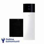 Daikin Altherma 3 R F oras-vanduo &scaron;ilumos siurblys su integruota 180 l talpa EBVX11S18D6V komplekte ERLA11DW1 galia 12.44 kW