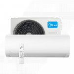 Midea Xtreme Heat oro kondicionierius &scaron;ilumos siurblys MSAGBU-12HRFN8-QRD1GW(GA) komplekte MOX201-12HFN8-QRD6GW galia 3.5/4.3 kW