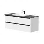 Kame City vonios spintelė 120 cm Balta Matinė BUC/12-3DR/D02P2