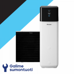 Daikin Altherma 3 R oras-vanduo &scaron;ilumos siurblys su integruota 300 l talpa EHSXB16P30D komplekte ERLA14DW1 galia 13.38 kW