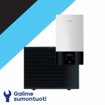 Daikin Altherma 3 H HT W oras-vanduo &scaron;ilumos siurblys ETBX16E9W komplekte EPRA18DW17 galia 12.50 kW