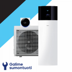 Daikin Altherma 3 R F oras-vanduo &scaron;ilumos siurblys su integruota 230 l talpa EHVX04S23E6V komplekte ERGA04EV galia 6.41 kW