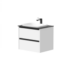 Kame City vonios spintelė 60 cm Balta Matinė BU/6-3DR/D02P2