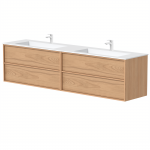 Kame Home vonios spintelė Natūralaus Ąžuolo Faneruotė BUDC/20-3DR-DB/N05-HM