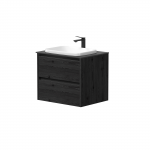 Kame City vonios spintelė 60 cm Juodas Ąžuolas BU/6-3DR/1P2