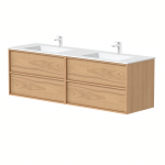 Kame Home vonios spintelė Natūralaus Ąžuolo Faneruotė BUD/12-3DR-DB/N05-HM