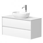 Kame Moon vonios spintelė Balta Matinė BUC/8-3DR/D02-MO