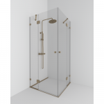Brasta Glass Lora Quadro 80x80 du&scaron;o kabina, skaidrus stiklas