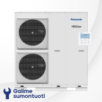 Panasonic Aquarea T-CAP oras-vanduo &scaron;ilumos siurblys monoblokas WH-MXC16J9E8 galia 16 kW