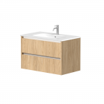 Kame City vonios spintelė 80 cm &Scaron;viesus Ąžuolas BU/8-3DR/35P3