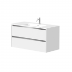 Kame City vonios spintelė 100 cm Balta Matinė BU/10-3DR/D02P1