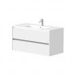 Kame City vonios spintelė 100 cm Balta Matinė BU/10-3DR/D02P3