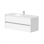 Kame City vonios spintelė 120 cm Balta Matinė BUD/12-3DR/D02P3