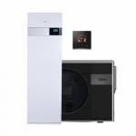 Midea M-Thermal Arctic &scaron;ilumos siurblys oras vanduo su integruotu boileriu HBT-A100/190CDS90GN8-B2 komplekte MHA-V4W/D2N8-B2 galia 4.25 kW