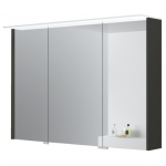 Kame Loft veidrodinė spintelė Antracito Pilka MC3DML/100-70/D13-LFT