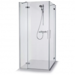 Brasta Glass Lora 80x80 du&scaron;o kabina, tamsintas rudai stiklas